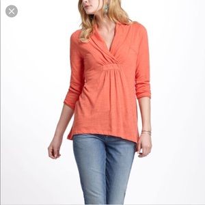 Anthropologie Deletta Shawl Collar Tunic Size Med